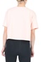 NIKE-Γυναικείο cropped t-shirt ESSNTL CRP ICN FTR ροζ