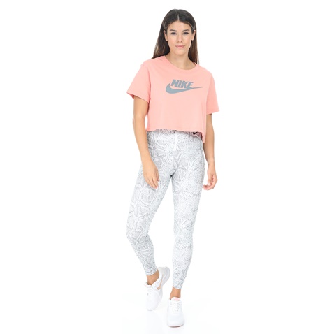NIKE-Γυναικεία κοντομάνικη μπλούζα NIKE NSW  CRP ICN FTR ροζ