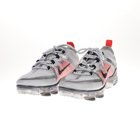 NIKE-Παιδικά παπούτσια running NIKE AIR VAPORMAX 2019 (GS) ασημί κόκκινα