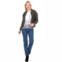 CALVIN KLEIN JEANS-Γυναικείο τζιν παντελόνι MID RISE STRAIGHT CALVIN KLEIN JEANS μπλε