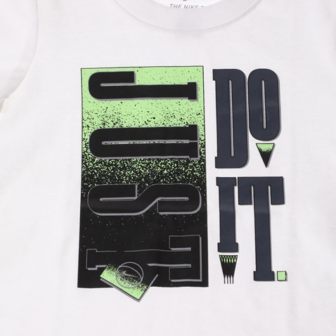 NIKE KIDS-Αγορίστικο κοντομάνικο μπλουζάκι NIKE RETRO JDI BBALL λευκό