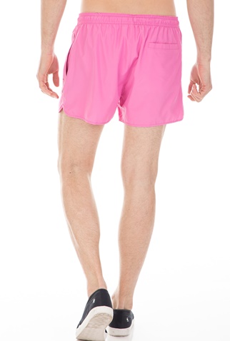 CK UNDERWEAR-Ανδρικό μαγιό RUNNER-LOGO φούξια