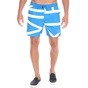 CK UNDERWEAR-Ανδρικό μαγιό σορτς CK UNDERWEAR MEDIUM DRAWSTRING μπλε λευκό