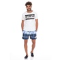 CK UNDERWEAR-Ανδρικό μαγιό σορτς CK UNDERWEAR MEDIUM DRAWSTRING HURRICANE μπλε