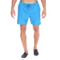 CK UNDERWEAR-Ανδρικό μαγιό σορτς CK UNDERWEAR MEDIUM DOUBLE WAISTBAND μπλε