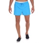 CK UNDERWEAR-Ανδρικό μαγιό σορτς CK UNDERWEAR DOUBLE WAISTBAND γαλάζιο