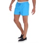 CK UNDERWEAR-Ανδρικό μαγιό σορτς CK UNDERWEAR DOUBLE WAISTBAND γαλάζιο