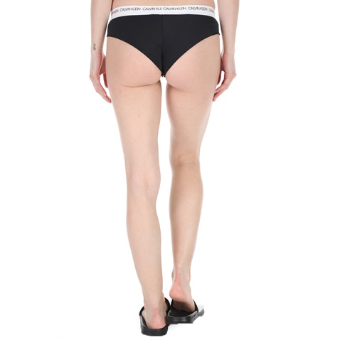 CK UNDERWEAR-Γυναικείο μαγιό μπικίνι σλιπ CK UNDERWEAR BRAZILIAN HIPSTER μαύρο