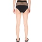 CK UNDERWEAR-Γυναικείο μαγιό σλιπ CK UNDERWEAR MESH HIGH WAIST μαύρο