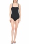 CK UNDERWEAR-Γυναικείο ολόσωμο μαγιό CK UNDERWEAR BANDEAU ONE PIECE-UW μαύρο