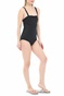 CK UNDERWEAR-Γυναικείο ολόσωμο μαγιό CK UNDERWEAR BANDEAU ONE PIECE-UW μαύρο