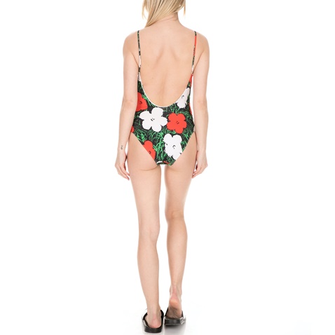 CK UNDERWEAR-Γυναικείο ολόσωμο μαγιό SCOOP BACK φλοράλ