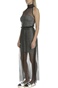 GUESS-Γυναικείο μάξι φόρεμα TINA GUESS λευκό-μαύρο