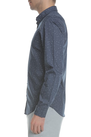 GARCIA JEANS-Ανδρικό μακρυμάνικο πουκάμισο GARCIA JEANS μπλε με print