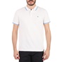 GARCIA JEANS-Ανδρική polo μπλούζα GARCIA JEANS λευκή