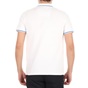 GARCIA JEANS-Ανδρική polo μπλούζα GARCIA JEANS λευκή
