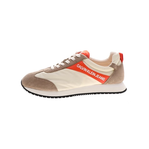 CALVIN KLEIN JEANS-Ανδρικά sneakers CALVIN KLEIN JEANS JERROLD μπεζ