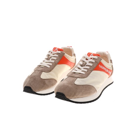 CALVIN KLEIN JEANS-Ανδρικά sneakers CALVIN KLEIN JEANS JERROLD μπεζ