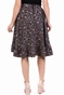SCOTCH & SODA-Γυναικεία midi φούστα SCOTCH & SODA μαύρη floral