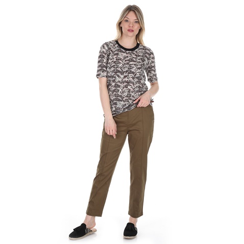 SCOTCH & SODA-Γυναικεία μπλούζα SCOTCH & SODA καφέ εκρού