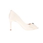 TED BAKER-Γυναικείες peep toe γόβες TED BAKER NUALAS εκρού