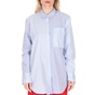 G-STAR RAW-Γυναικείο πουκάμισο G-STAR RAW Core 1pkt bf μπλε λευκό