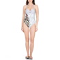 TED BAKER-Γυναικείο ολόσωμο μαγιό TED BAKER BELELLA ILLUSION HALTERNECK γαλάζιο