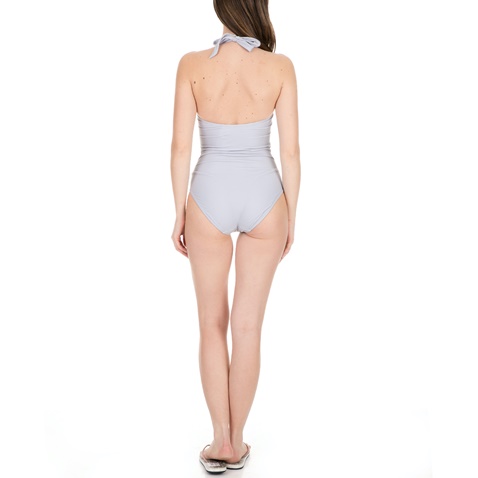 TED BAKER-Γυναικείο ολόσωμο μαγιό TED BAKER BELELLA ILLUSION HALTERNECK γαλάζιο
