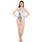 TED BAKER-Γυναικείο ολόσωμο μαγιό TED BAKER BELELLA ILLUSION HALTERNECK γαλάζιο