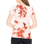 TED BAKER-Γυναικεία κοντομάνικη μπλούζα TED BAKER DILLIA FANTASIA ροζ