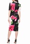 TED BAKER-Γυναικείο midi pencil φόρεμα TED BAKER GILANNO μαύρο