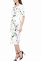 TED BAKER-Γυναικείο midi pencil φόρεμα TED BAKER LYLLI λευκό