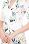 TED BAKER-Γυναικείο midi pencil φόρεμα TED BAKER LYLLI λευκό