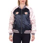 FUNKY BUDDHA-Γυναικείο bomber jacket FUNKY BUDDHA μπλε - ροζ
