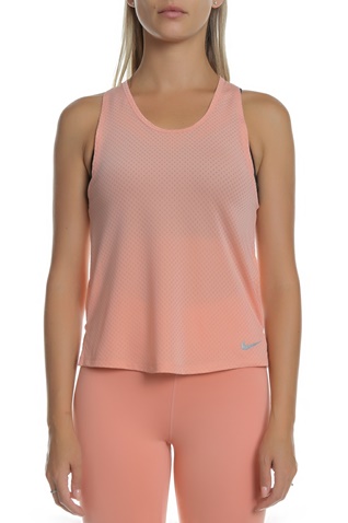 NIKE-Γυναικείο αμάνικο μπλουζάκι Nike Breathe Miler Running Tank ροζ