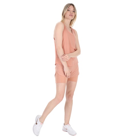 NIKE-Γυναικείο τοπ NIKE MILER TANK BREATHE ροζ