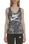 NIKE-Γυναικείο φανελάκι Nike Sportswear Gym Vintage Wo γκρι μαύρο