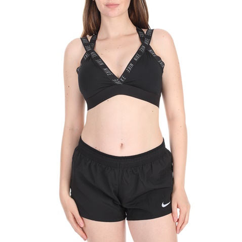 NIKE-Γυναικείο αθλητικό μπουστάκι NIKE INDY LOGO BRA μαύρο