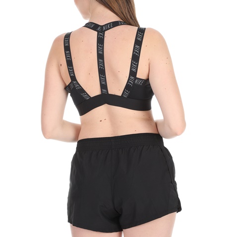 NIKE-Γυναικείο αθλητικό μπουστάκι NIKE INDY LOGO BRA μαύρο