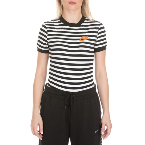 NIKE-Γυναικείο κορμάκι NIKE BODYSUIT LA ασπρόμαυρο