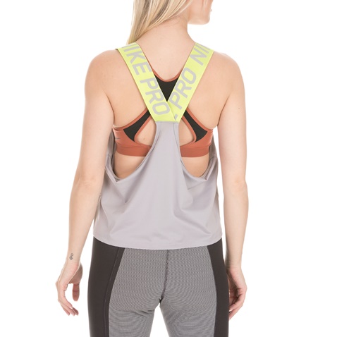 NIKE-Γυναικείο τοπ Nike Pro μπλε κίτρινο