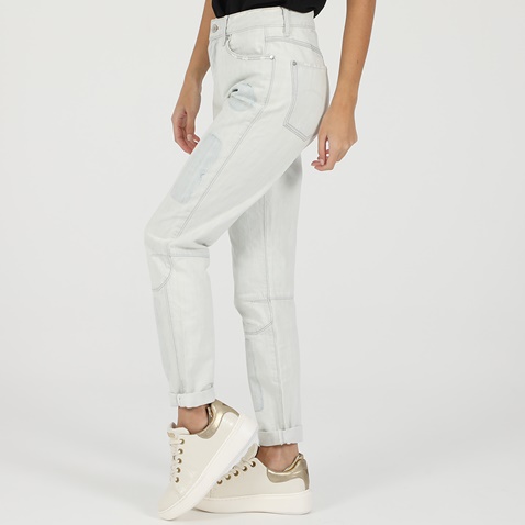 G-STAR RAW-Γυναικείο jean παντελόνι G-STAR RAW BIWES BADGE HIGH STRAIGHT ANKL μπλε