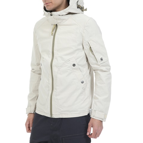 G-STAR RAW-Ανδρικό jacket G-STAR RAW BOLT OVERSHIRT λευκό