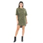 G-STAR RAW-Γυναικείο φόρεμα G-STAR RAW BERYL SHIRT χακί
