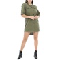 G-STAR RAW-Γυναικείο φόρεμα G-STAR RAW BERYL SHIRT χακί
