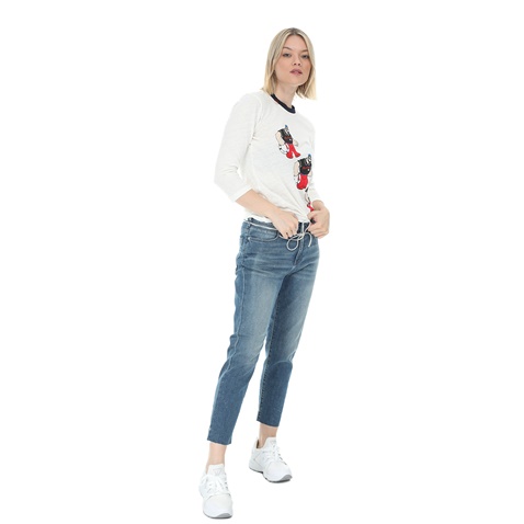 SCOTCH & SODA-Γυναικεία μπλούζα SCOTCH & SODA Brutus Ams Blauw εκρού
