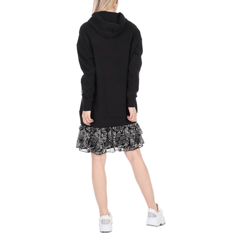 SCOTCH & SODA-Γυναικείο mini φούτερ φόρεμα SCOTCH & SODA ασπρόμαυρο