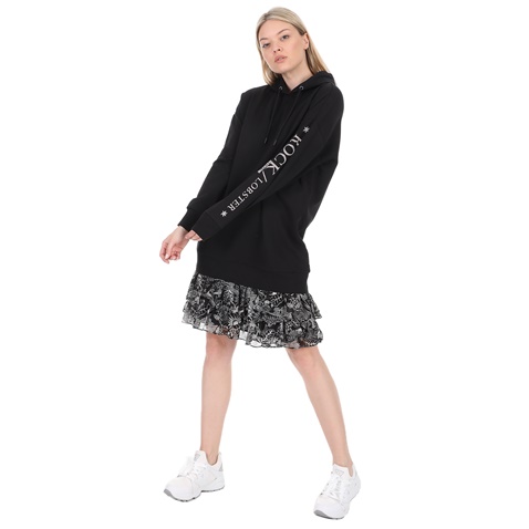 SCOTCH & SODA-Γυναικείο mini φούτερ φόρεμα SCOTCH & SODA ασπρόμαυρο