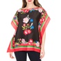 TED BAKER-Γυναικεία μπλούζα καφτάνι TED BAKER NADYA BERRY SUNDAE μαύρη