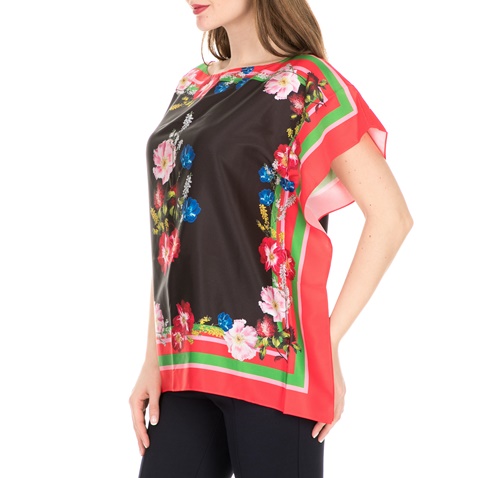 TED BAKER-Γυναικεία μπλούζα καφτάνι TED BAKER NADYA BERRY SUNDAE μαύρη